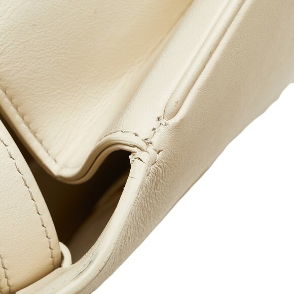 CELINE White Leather Shoulder Bag - Picture 6 of 12